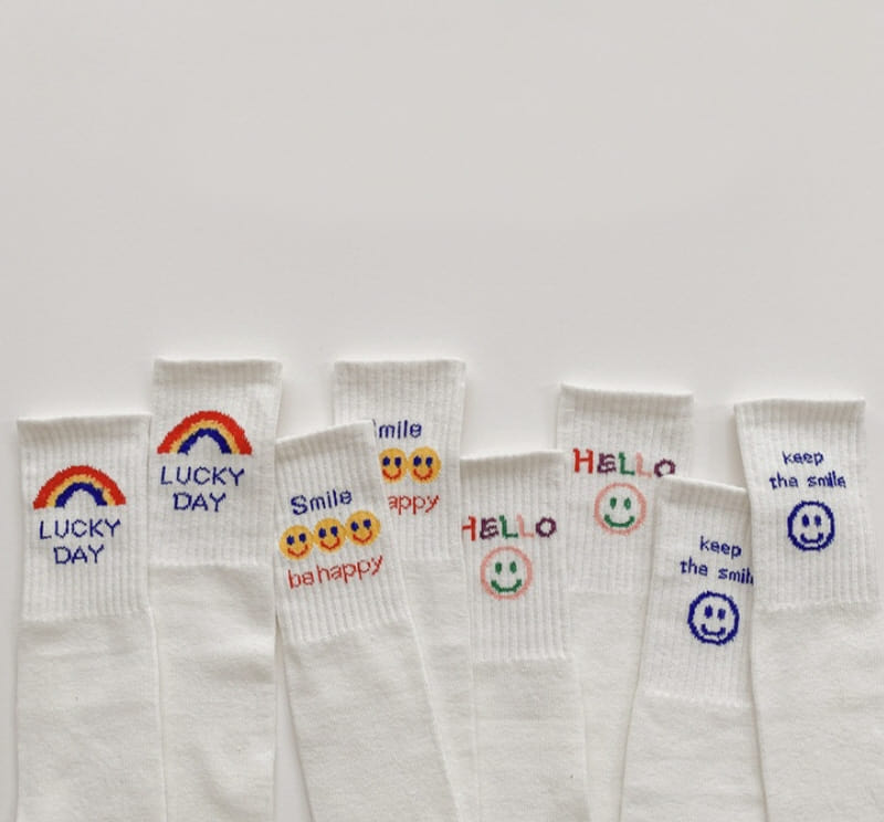 Miso - Korean Children Fashion - #kidsshorts - Lucky Smile Socks