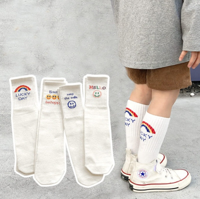 Miso - Korean Children Fashion - #kidsstore - Lucky Smile Socks - 2