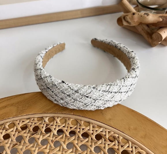 Miso - Korean Children Fashion - #magicofchildhood - Tweed Hair Band - 3