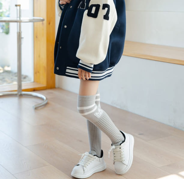 Miso - Korean Children Fashion - #magicofchildhood - M Line Knee Socks - 7