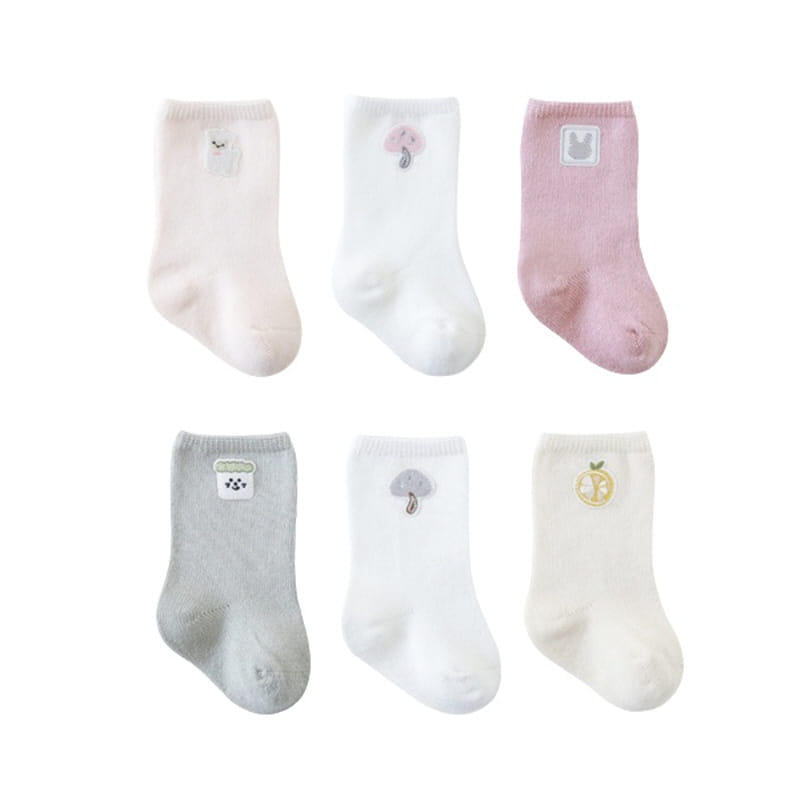 Miso - Korean Children Fashion - #magicofchildhood - Mushroom Socks Set
