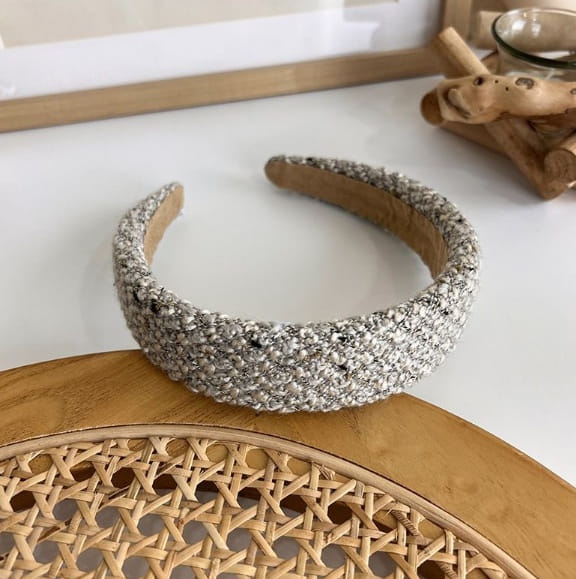 Miso - Korean Children Fashion - #magicofchildhood - Tweed Hair Band - 4