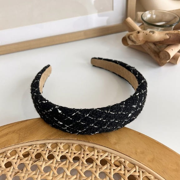 Miso - Korean Children Fashion - #prettylittlegirls - Tweed Hair Band - 5