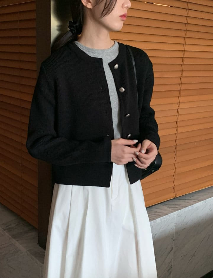 Moani - Korean Women Fashion - #momslook - Mollin French Knit Cardigan - 3