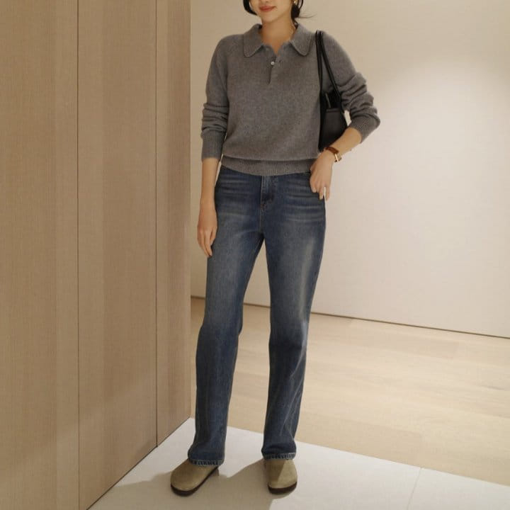 Moani - Korean Women Fashion - #shopsmall - Classic French Wide Denim - 7