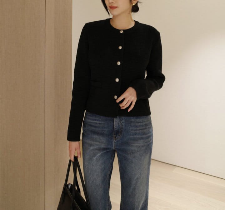 Moani - Korean Women Fashion - #womensfashion - Mollin French Knit Cardigan   - 5