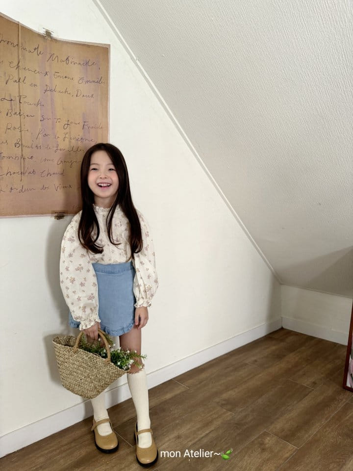 Mon Atelier - Korean Children Fashion - #childrensboutique - Lace Frill Blouse - 9