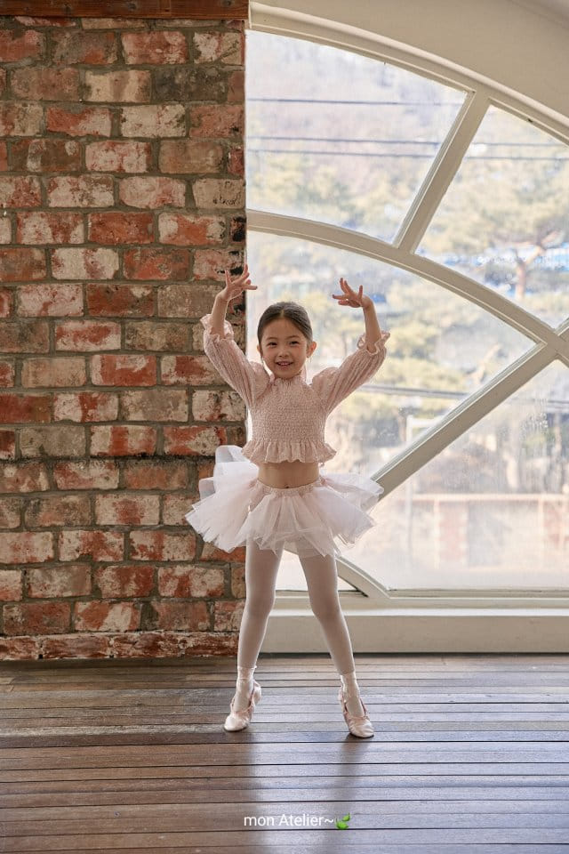 Mon Atelier - Korean Children Fashion - #discoveringself - Swan Ballet Top Bottom Set - 3