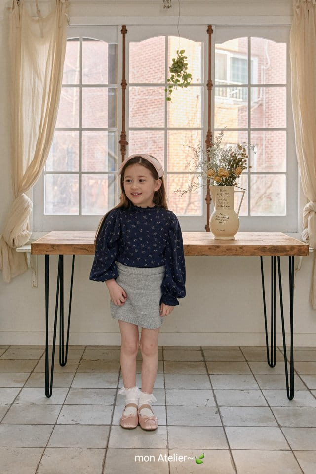 Mon Atelier - Korean Children Fashion - #kidsshorts - Simple Knit Skirt - 10