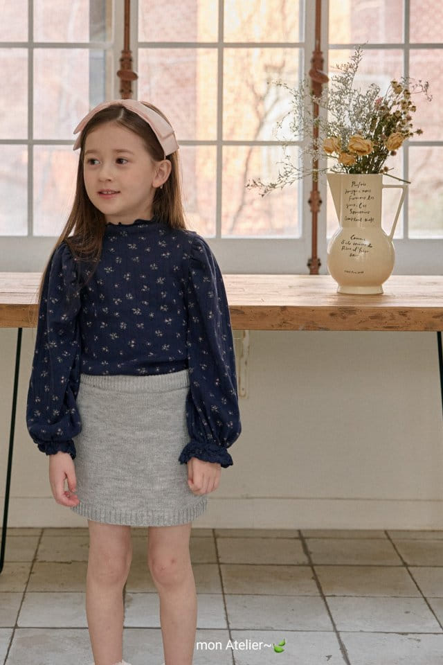 Mon Atelier - Korean Children Fashion - #kidsstore - Simple Knit Skirt - 11