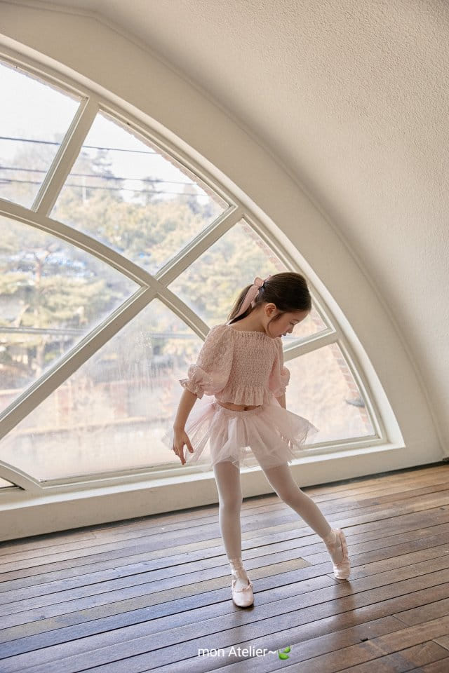 Mon Atelier - Korean Children Fashion - #kidsstore - Swan Ballet Top Bottom Set - 6
