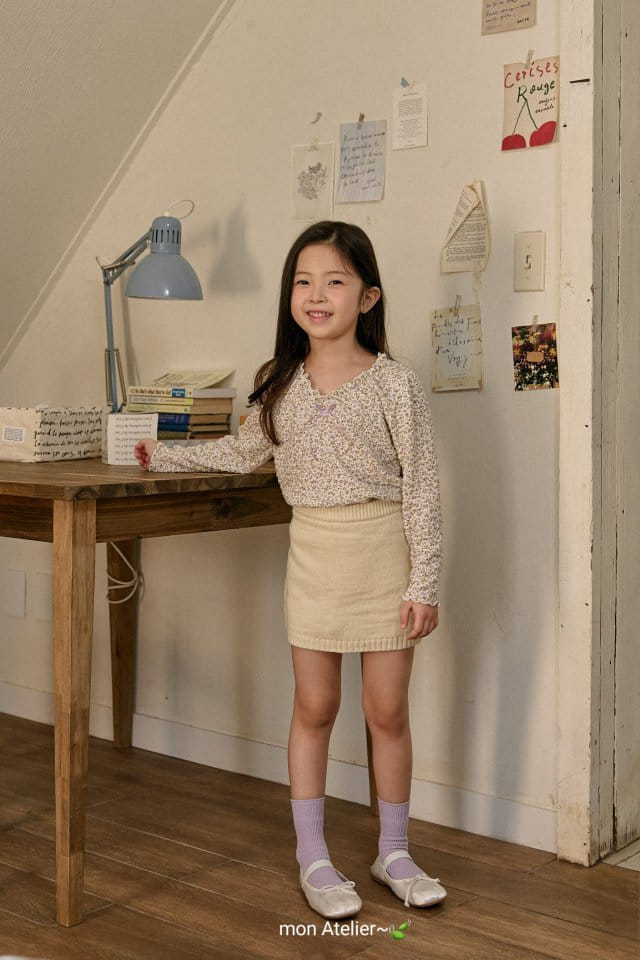 Mon Atelier - Korean Children Fashion - #prettylittlegirls - Simple Knit Skirt