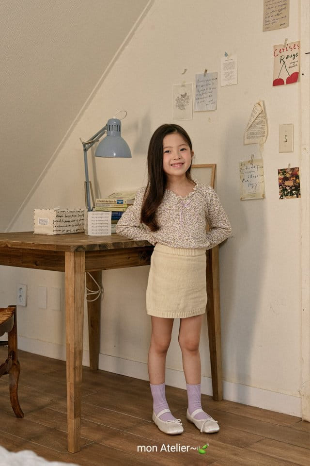 Mon Atelier - Korean Children Fashion - #toddlerclothing - Simple Knit Skirt - 3