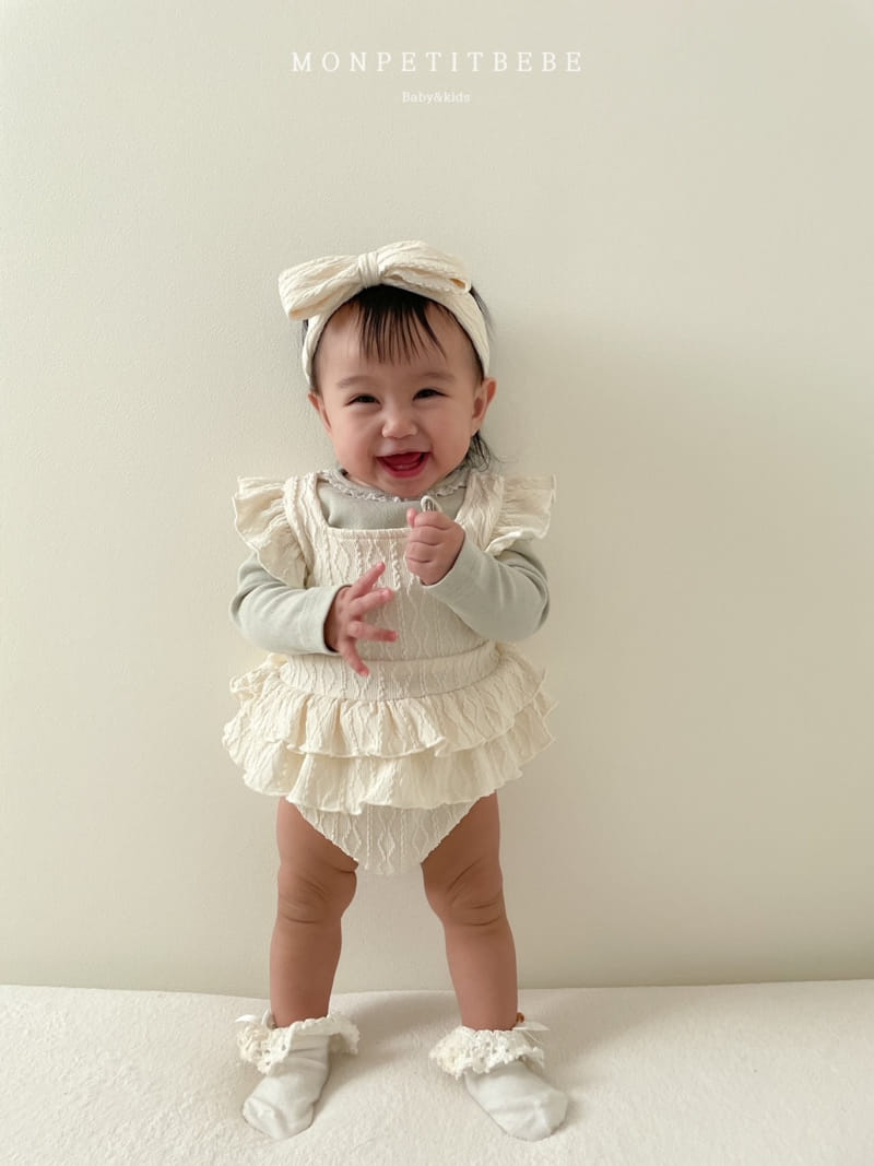 Mon Petit Bebe - Korean Baby Fashion - #onlinebabyboutique - Rose Can Cang Bodu Suit - 4