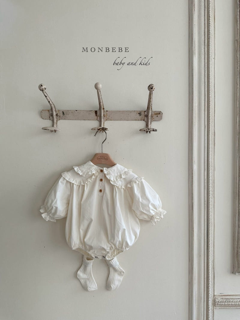 Monbebe - Korean Baby Fashion - #babyootd - Double Collar Body Suit - 3