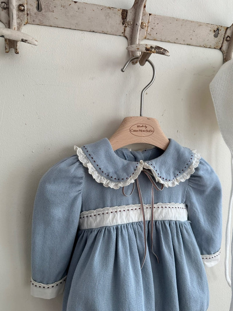 Monbebe - Korean Baby Fashion - #babyoutfit - Cailor Body Suit - 5