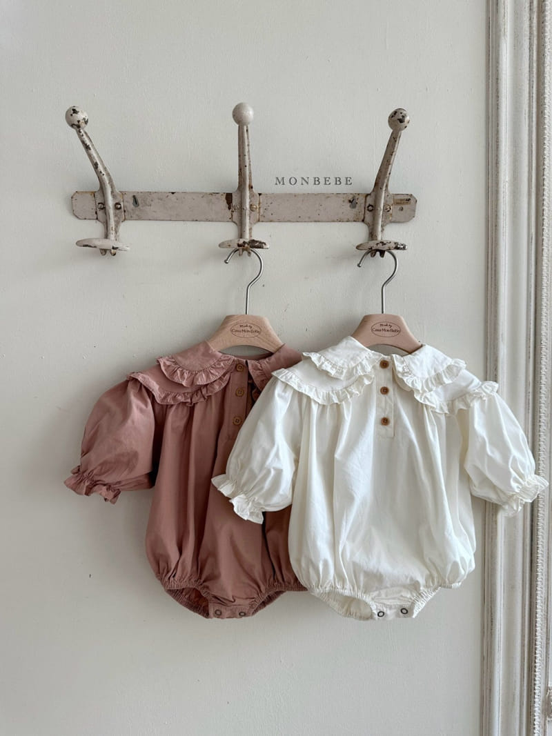Monbebe - Korean Baby Fashion - #onlinebabyboutique - Double Collar Body Suit - 7