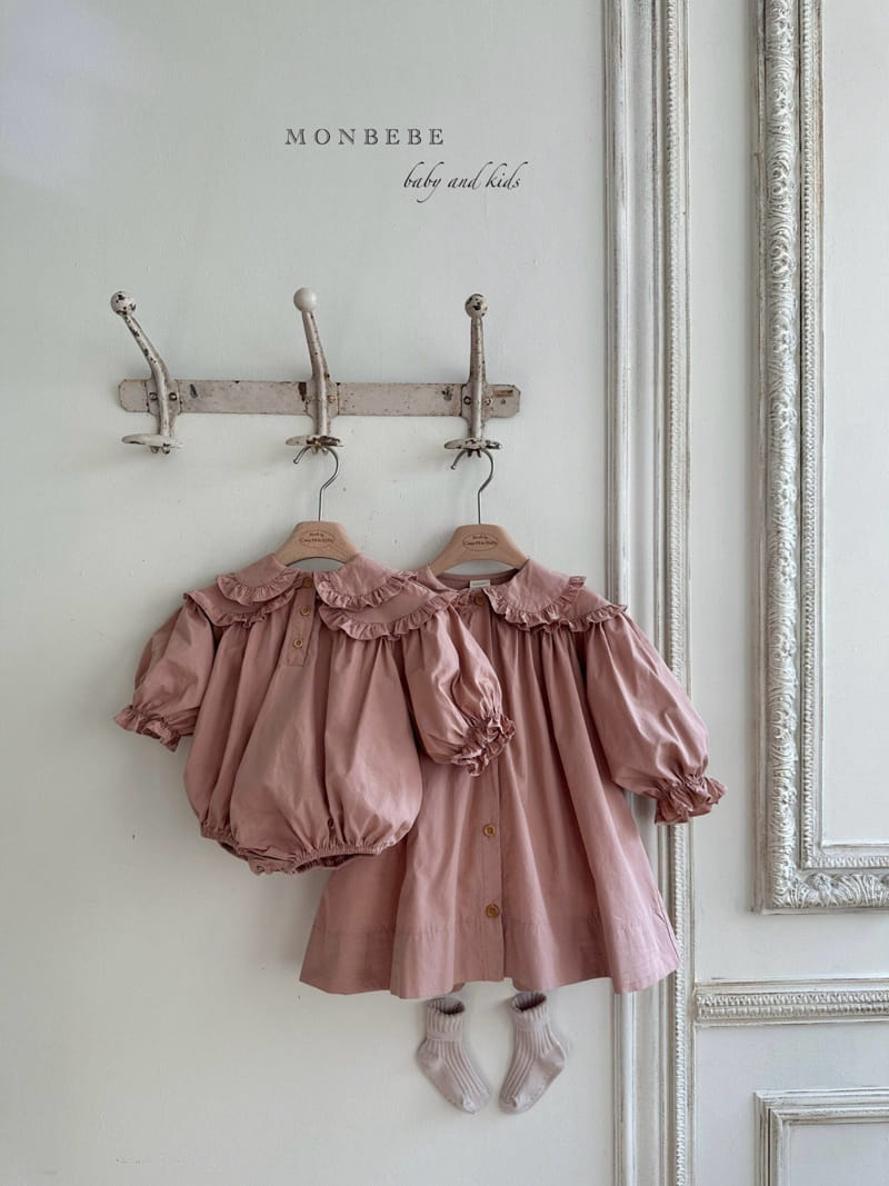 Monbebe - Korean Baby Fashion - #onlinebabyshop - Double Collar Body Suit - 8