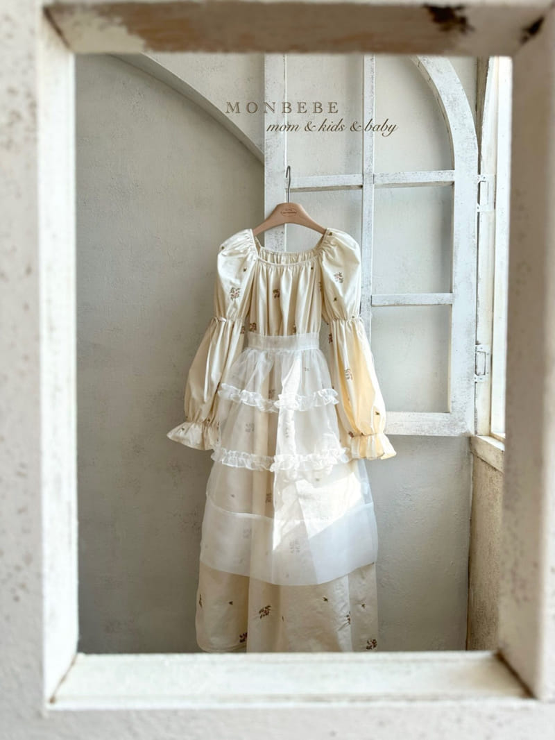 Monbebe - Korean Children Fashion - #childofig - Adult Mary Gold Embroidery One-Piece - 6