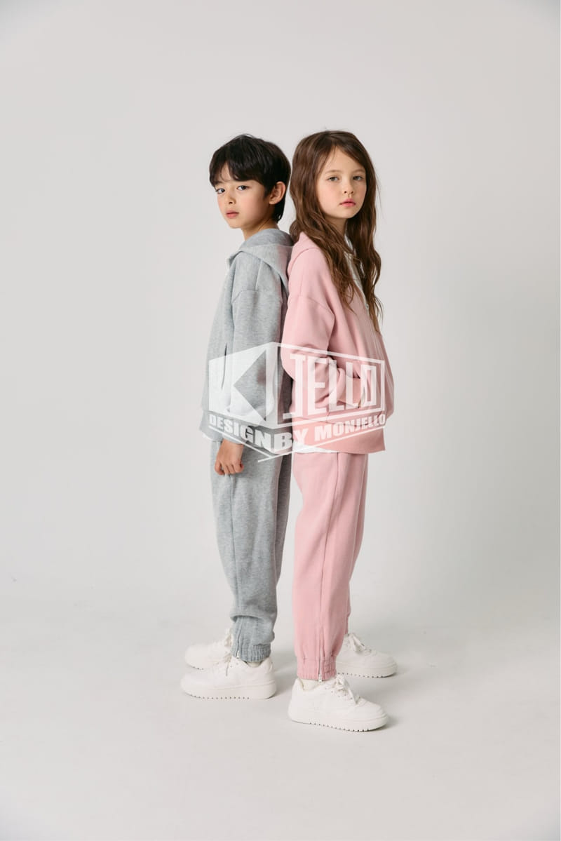 Monjello - Korean Children Fashion - #discoveringself - Bahama Hoody Zip Up Top Bottom Set 