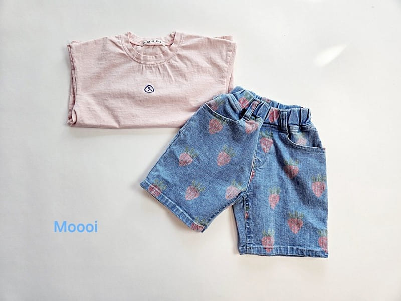 Mooi Store - Korean Children Fashion - #Kfashion4kids - Strawberry Denim Shorts - 11
