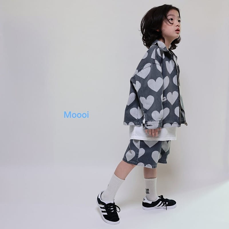Mooi Store - Korean Children Fashion - #childofig - Heart Denim Shorts - 10
