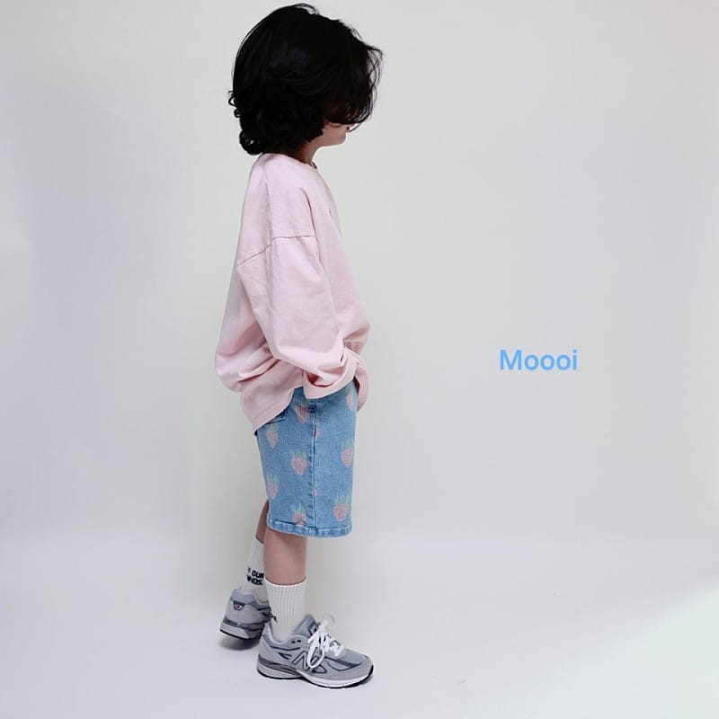 Mooi Store - Korean Children Fashion - #childofig - Strawberry Denim Shorts - 3