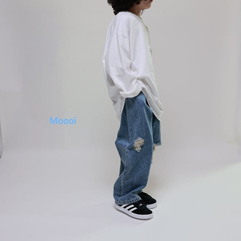 Mooi Store - Korean Children Fashion - #childofig - Vintage Denim Pants - 2