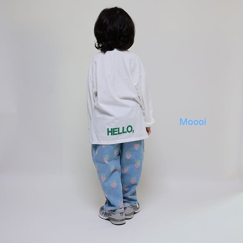 Mooi Store - Korean Children Fashion - #childrensboutique - Strawberry Denim Pants - 5