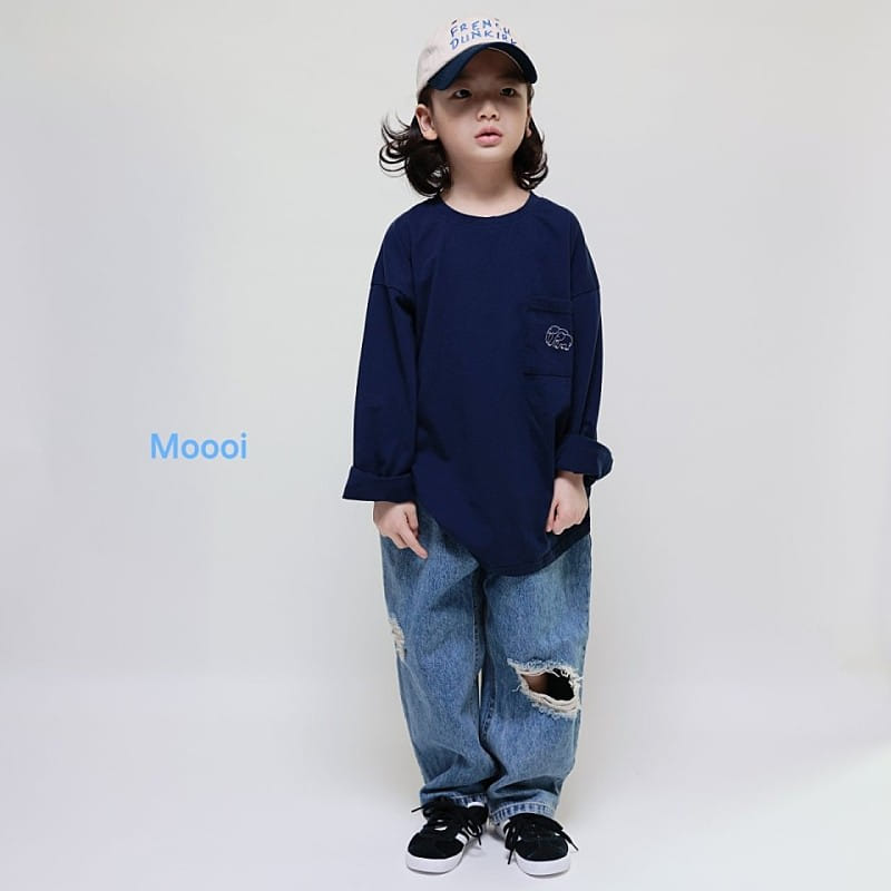 Mooi Store - Korean Children Fashion - #childrensboutique - Vintage Denim Pants - 3