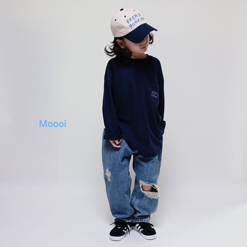 Mooi Store - Korean Children Fashion - #childrensboutique - Vintage Denim Pants - 4