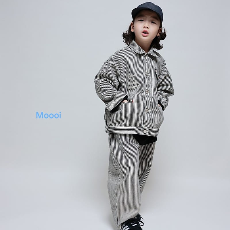 Mooi Store - Korean Children Fashion - #fashionkids - Hickory Embroidery Denim Pants - 3