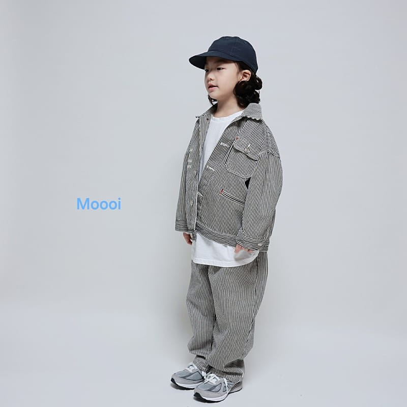 Mooi Store - Korean Children Fashion - #fashionkids - Hickory Embroidery Denim Pants - 4