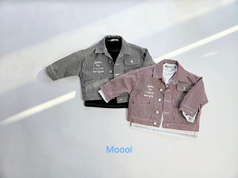 Mooi Store - Korean Children Fashion - #kidsshorts - Hickory Embroidery Denim Jacket - 10