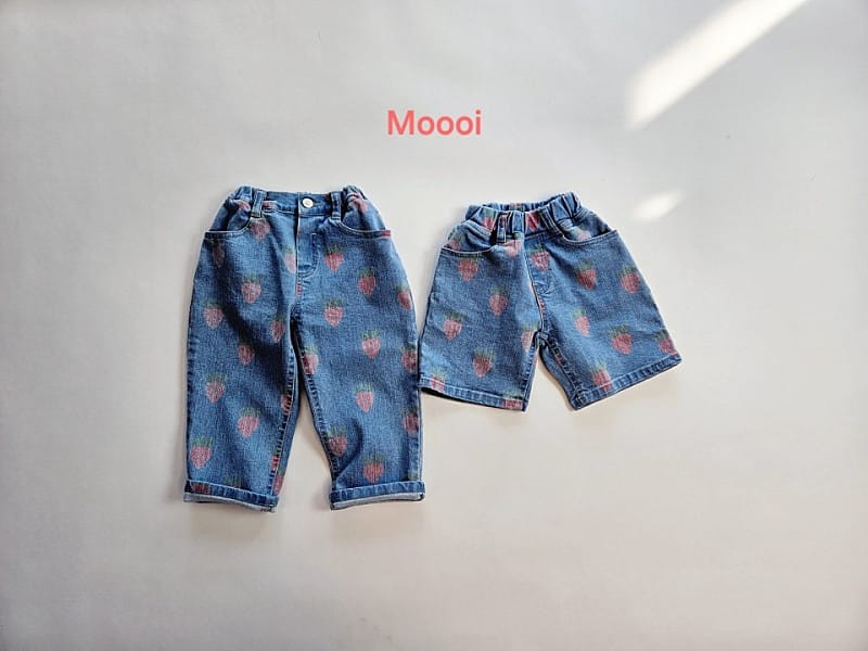 Mooi Store - Korean Children Fashion - #kidzfashiontrend - Strawberry Denim Pants - 11