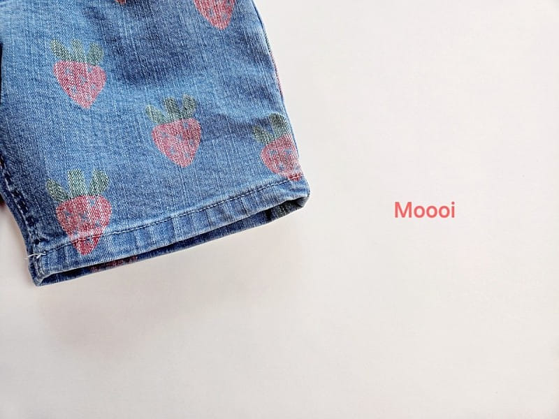 Mooi Store - Korean Children Fashion - #kidzfashiontrend - Strawberry Denim Shorts - 10