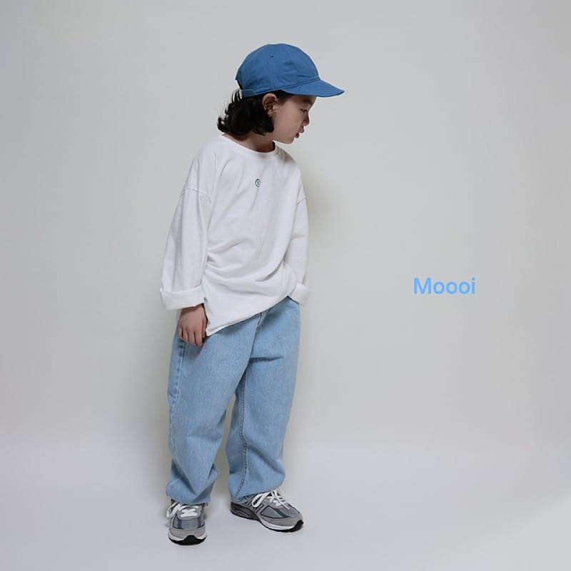 Mooi Store - Korean Children Fashion - #magicofchildhood - Smile Embroidery Denim - 5
