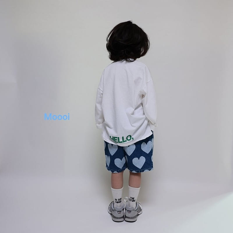 Mooi Store - Korean Children Fashion - #minifashionista - Heart Denim Shorts - 8