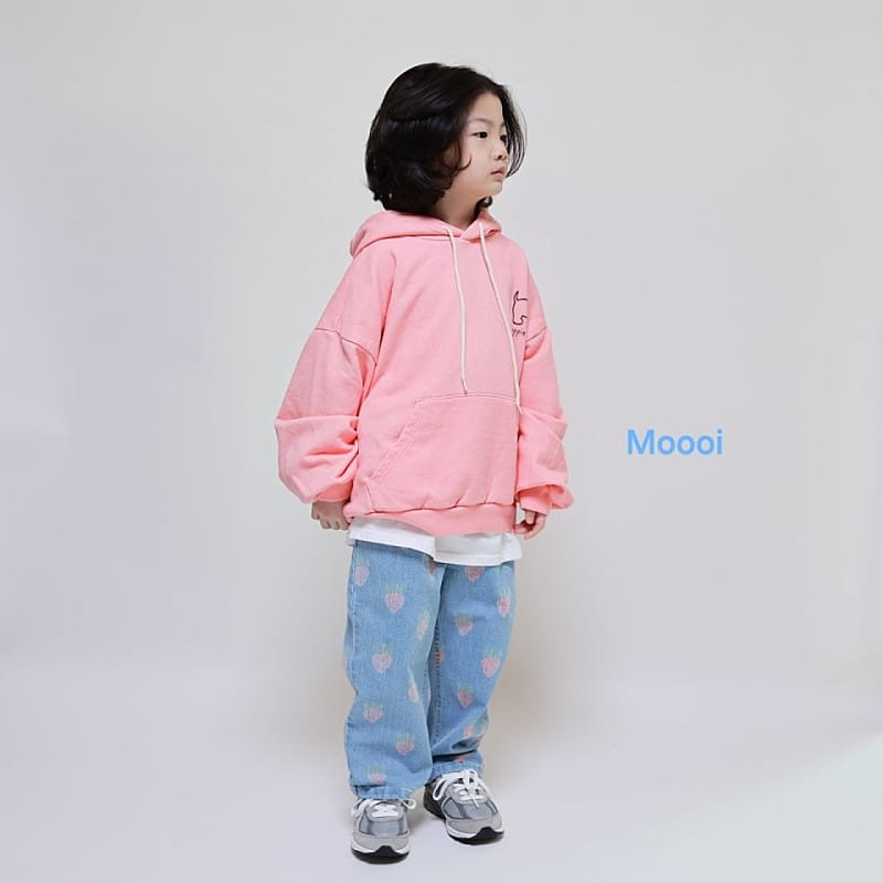 Mooi Store - Korean Children Fashion - #prettylittlegirls - Strawberry Denim Pants - 2