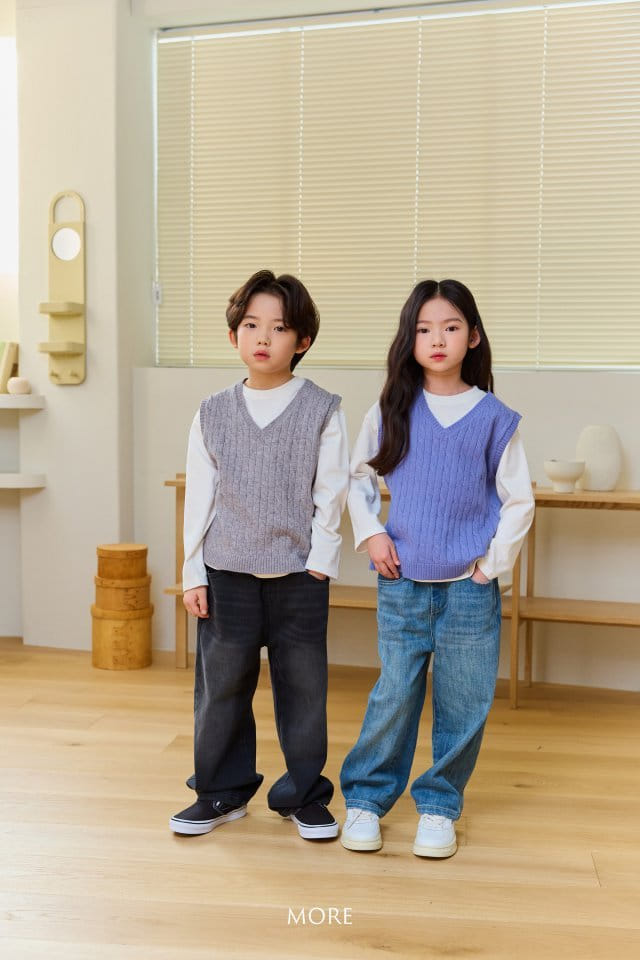 More - Korean Children Fashion - #Kfashion4kids - Daily Wide Denim Pants - 7