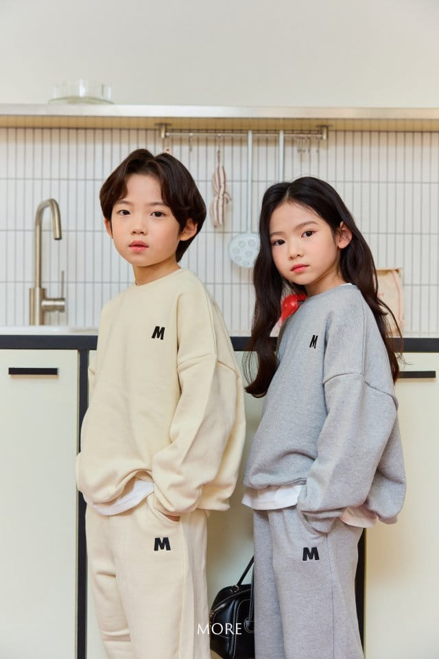 More - Korean Children Fashion - #Kfashion4kids - Emblem Top Bottom Set - 8