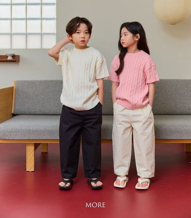 More - Korean Children Fashion - #childofig - Cable Short Sleeve Knit - 11