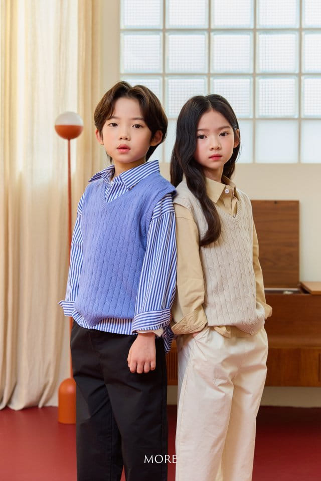 More - Korean Children Fashion - #designkidswear - Cable Knit Vest - 10