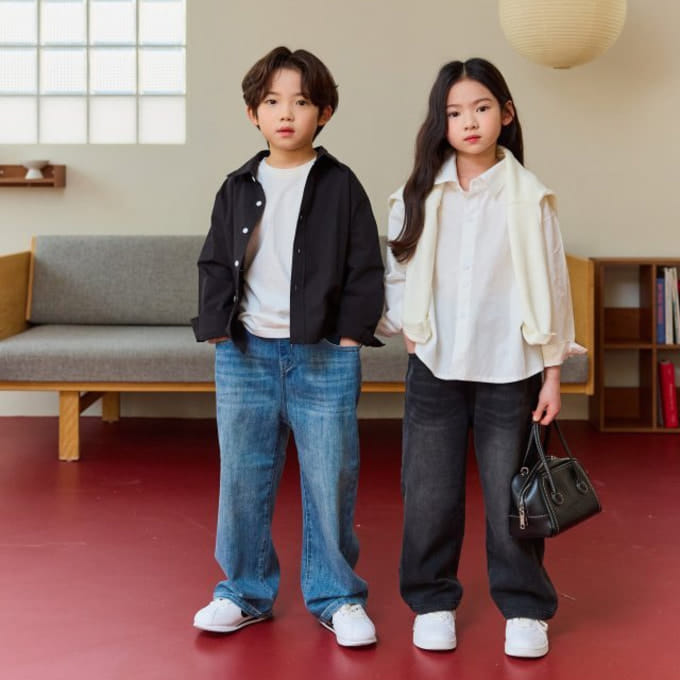 More - Korean Children Fashion - #designkidswear - Daily Wide Denim Pants