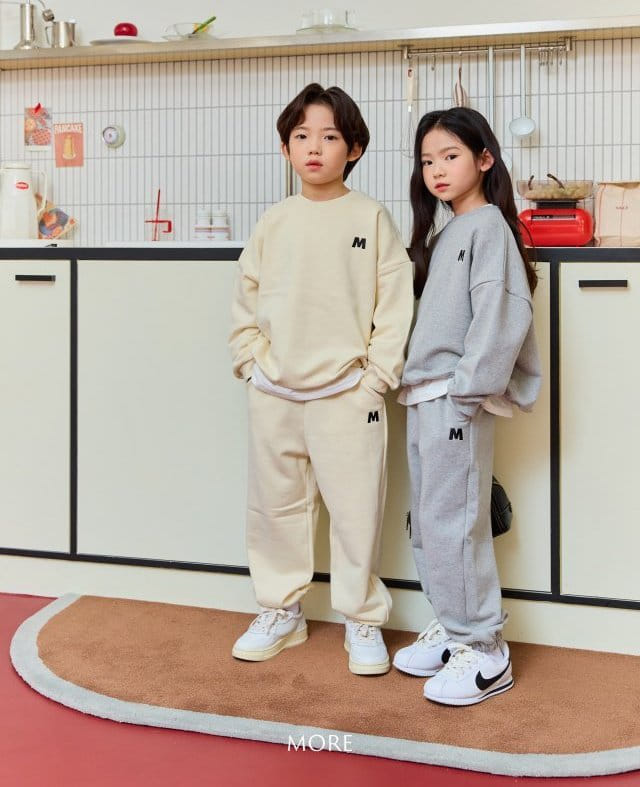 More - Korean Children Fashion - #designkidswear - Emblem Top Bottom Set - 2