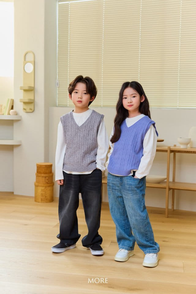 More - Korean Children Fashion - #kidsstore - Daily Wide Denim Pants - 5
