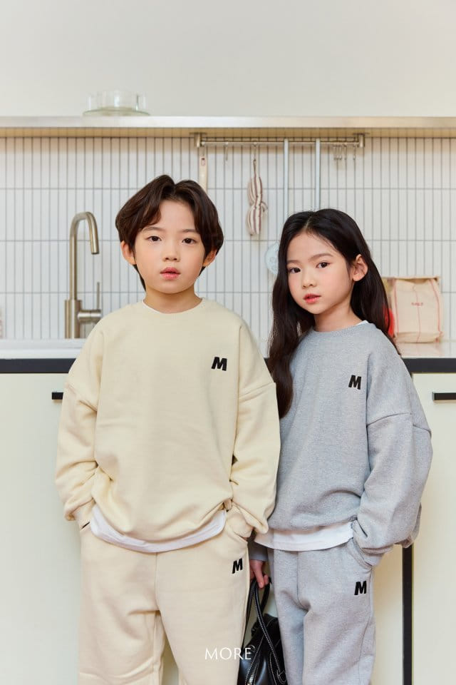 More - Korean Children Fashion - #kidzfashiontrend - Emblem Top Bottom Set - 7