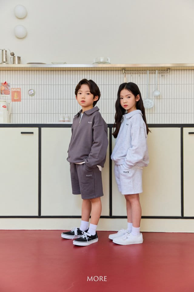 More - Korean Children Fashion - #littlefashionista - More Half Zip Up Top Bottom Set - 7
