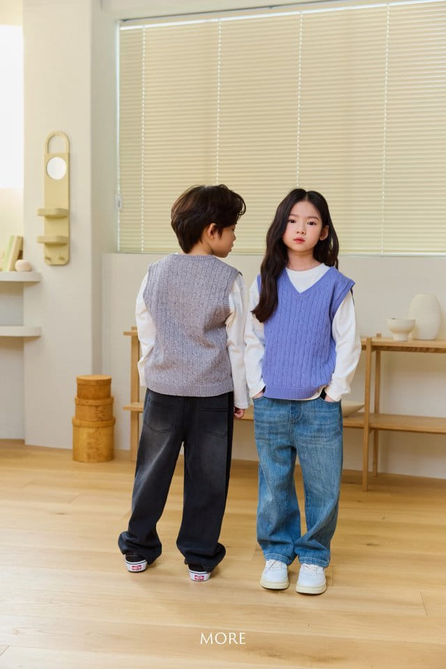 More - Korean Children Fashion - #magicofchildhood - Daily Wide Denim Pants - 9