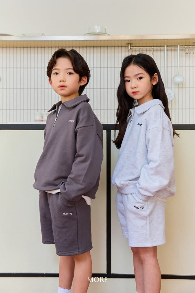 More - Korean Children Fashion - #magicofchildhood - More Half Zip Up Top Bottom Set - 8